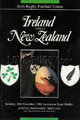 Ireland v New Zealand 1989 rugby  Programme